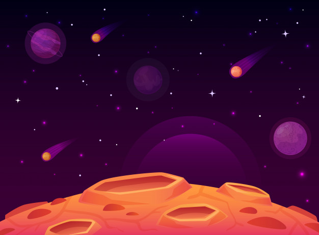 cartoon space